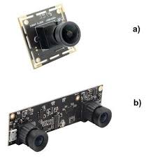 (a) Monocular and (b) stereo camera, courtesy of ELP, from